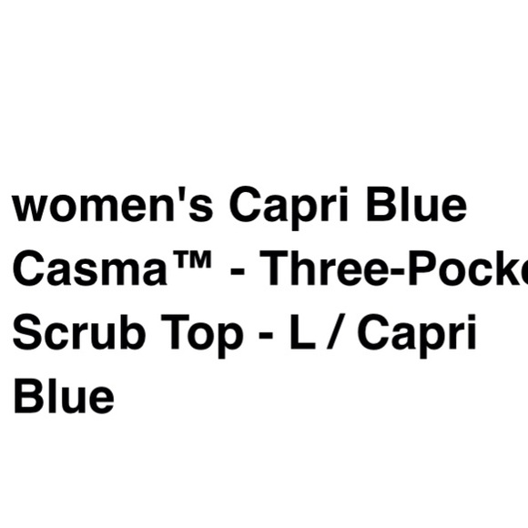 FIGS Capri Blue Ladies Scrub Top. Never been worn! - Picture 3 of 3